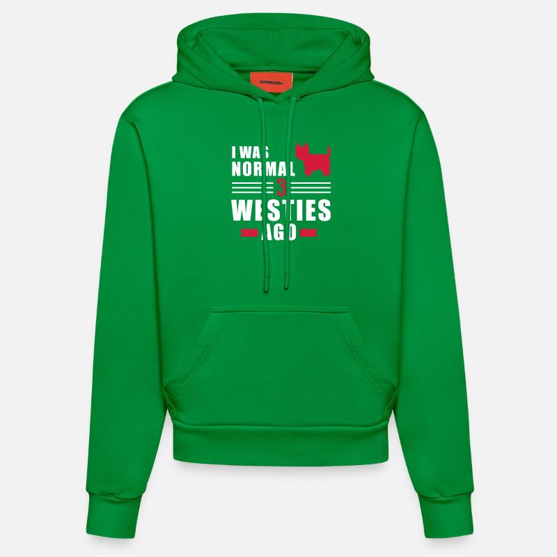 Westie - Sweat à capuche bio ajusté fabriqué en UE - City Green