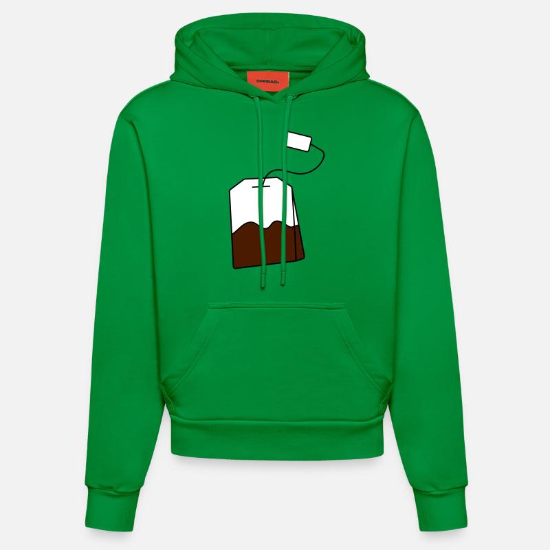 Sachet de thé - Sweat à capuche bio ajusté fabriqué en UE - City Green