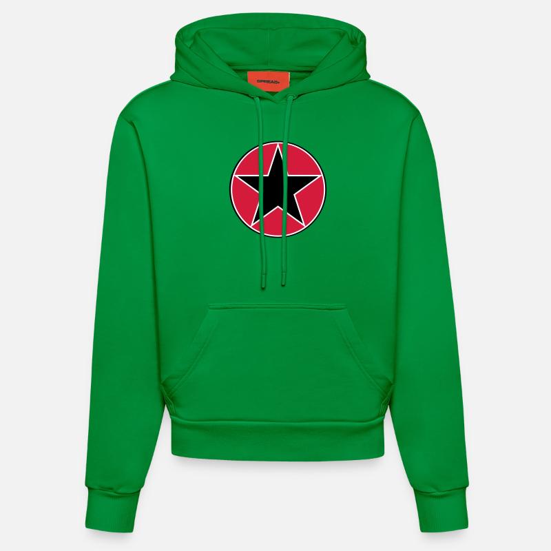 star circ_vec_3 fr - Sweat à capuche bio ajusté fabriqué en UE - City Green