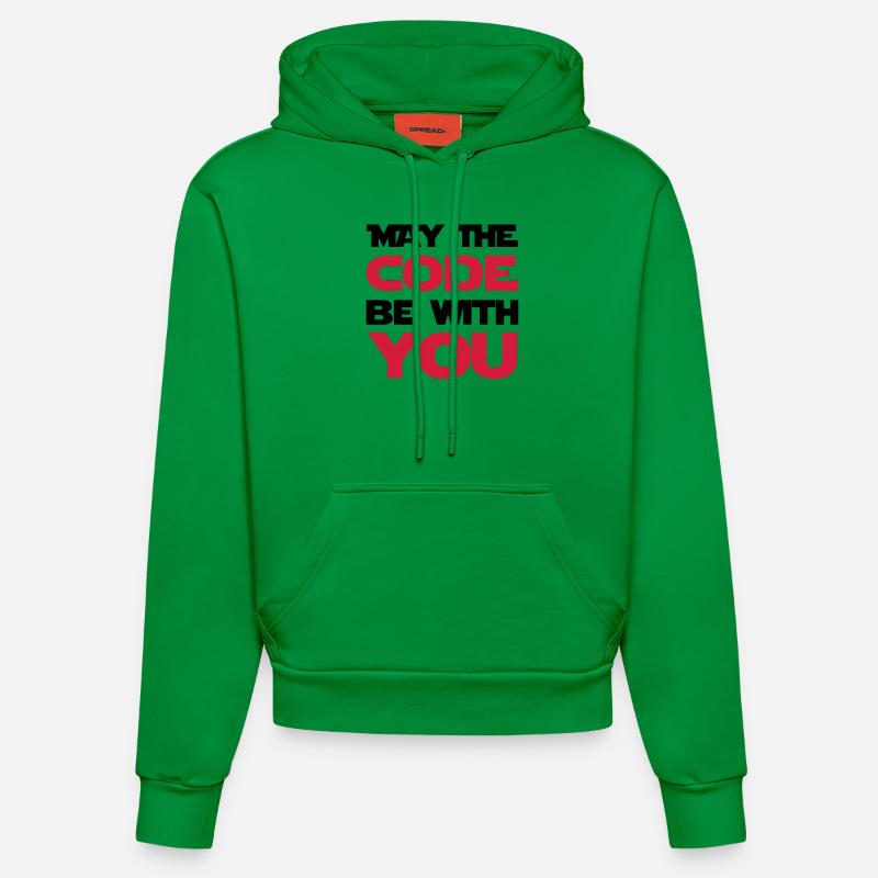Computer / Geek / Programmierung / Game - Organic Fitted Hoodie Made in EU - City Green