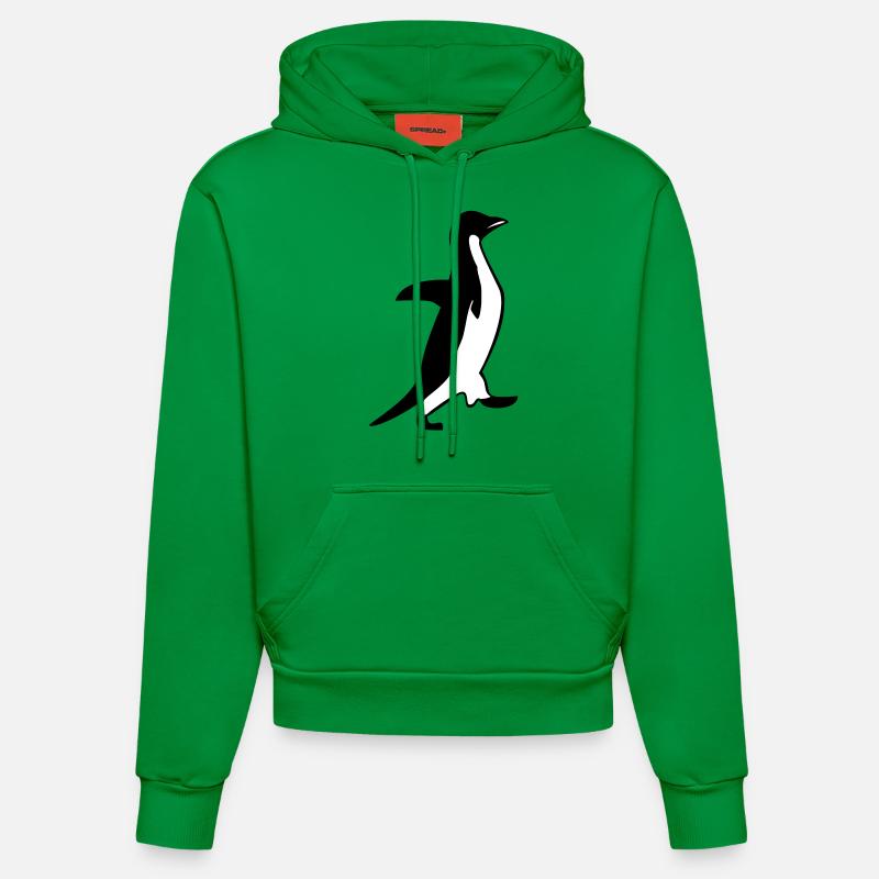 penguin - Sweat à capuche bio ajusté fabriqué en UE - City Green
