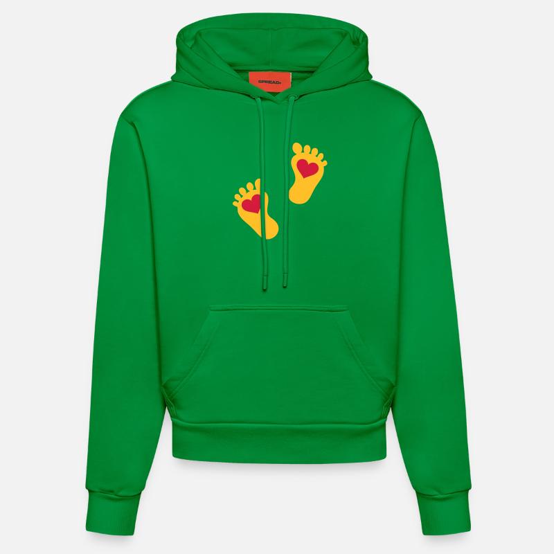 bébé - Sweat à capuche bio ajusté fabriqué en UE - City Green