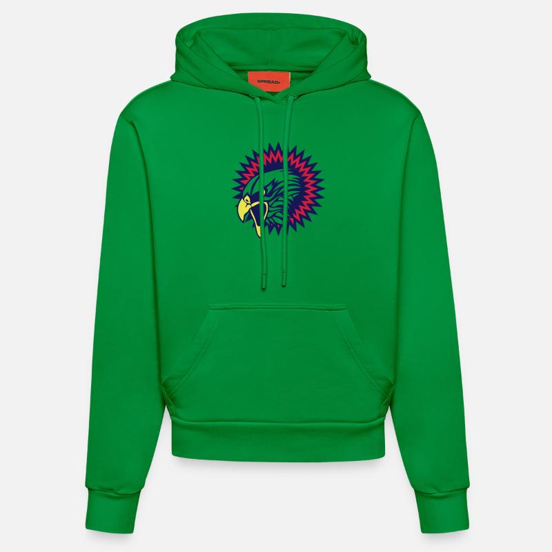 aigle logo tete 2802 - Sweat à capuche bio ajusté fabriqué en UE - City Green