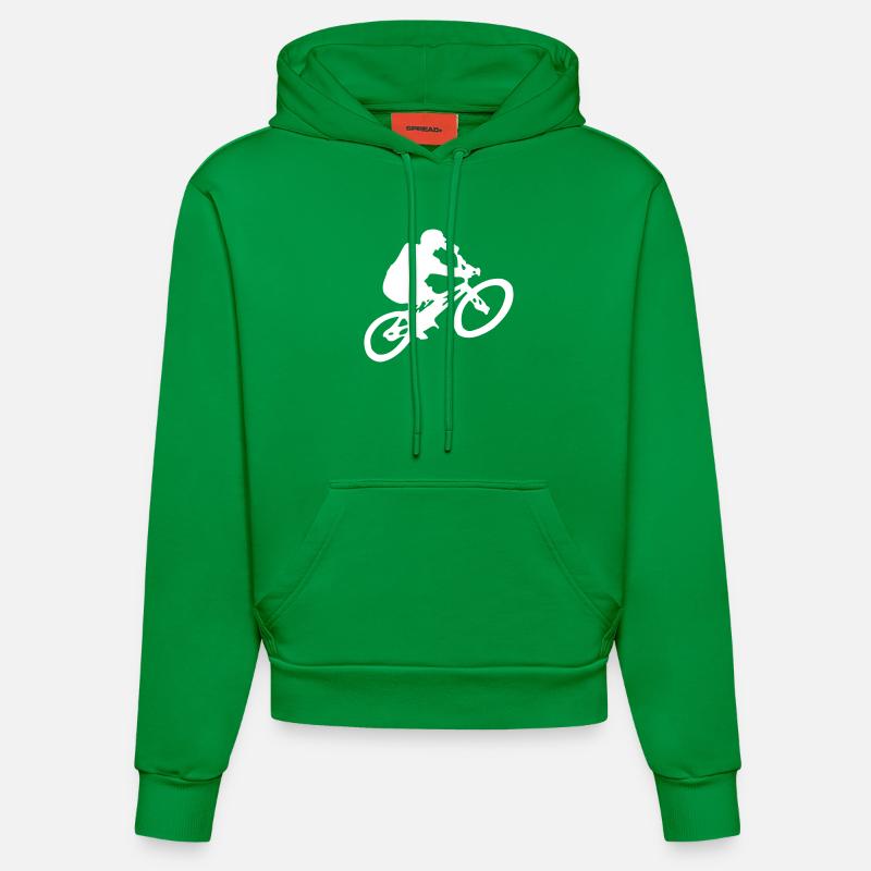 Biker - Sweat à capuche bio ajusté fabriqué en UE - City Green