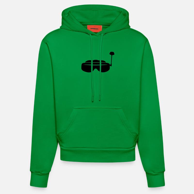 Lunettes FPV - Sweat à capuche bio ajusté fabriqué en UE - City Green