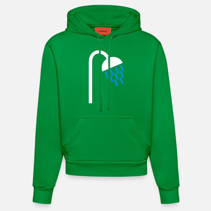 Douche - Sweat à capuche bio ajusté fabriqué en UE - City Green