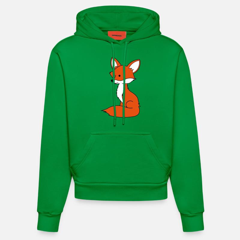 fuchs_02 - Sweat à capuche bio ajusté fabriqué en UE - City Green