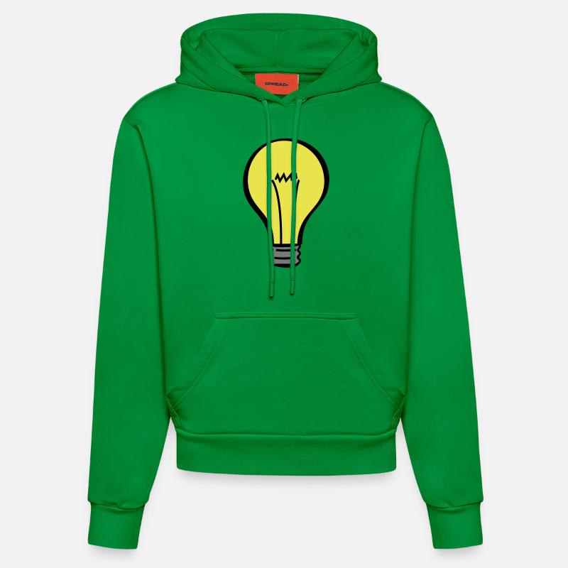 light bulb ampoule - Sweat à capuche bio ajusté fabriqué en UE - City Green