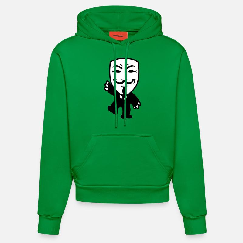 anonymous - Sweat à capuche bio ajusté fabriqué en UE - City Green