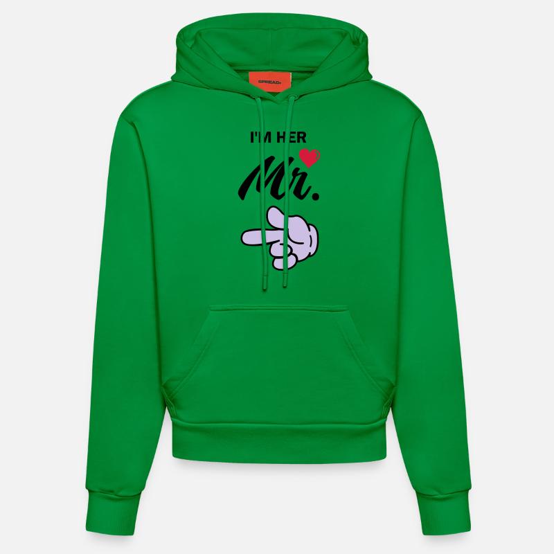 Dans mon mr - Sweat à capuche bio ajusté fabriqué en UE - City Green