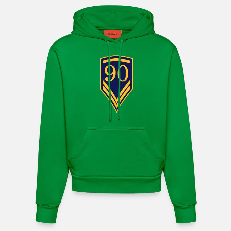 90 - Sweat à capuche bio ajusté fabriqué en UE - City Green