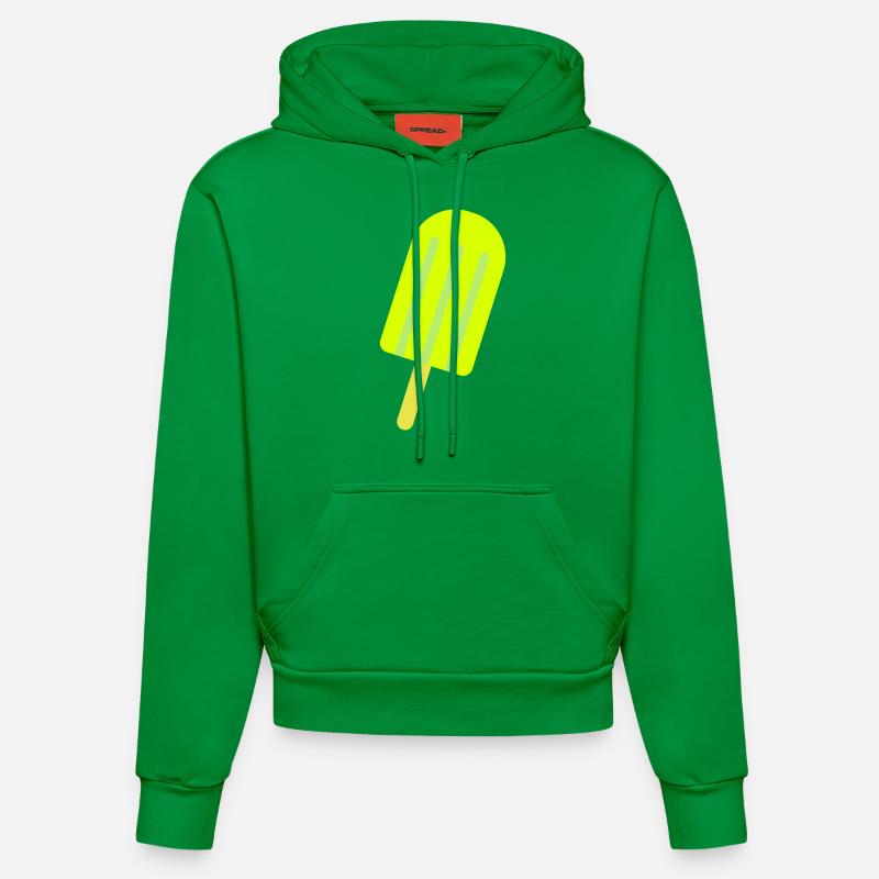 Crème glacée Crème glacée - Sweat à capuche bio ajusté fabriqué en UE - City Green