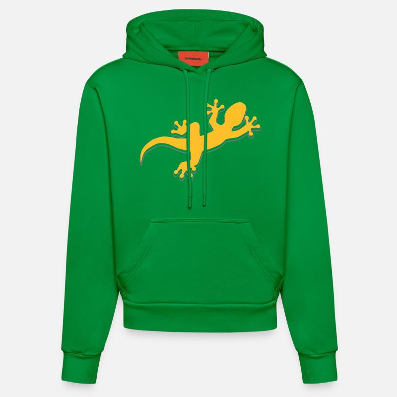Mar974 2 - Sweat à capuche bio ajusté fabriqué en UE - City Green