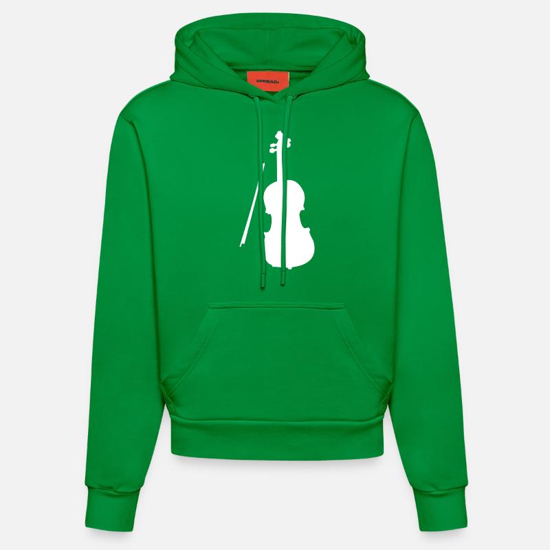 Violon Violon - Sweat à capuche bio ajusté fabriqué en UE - City Green