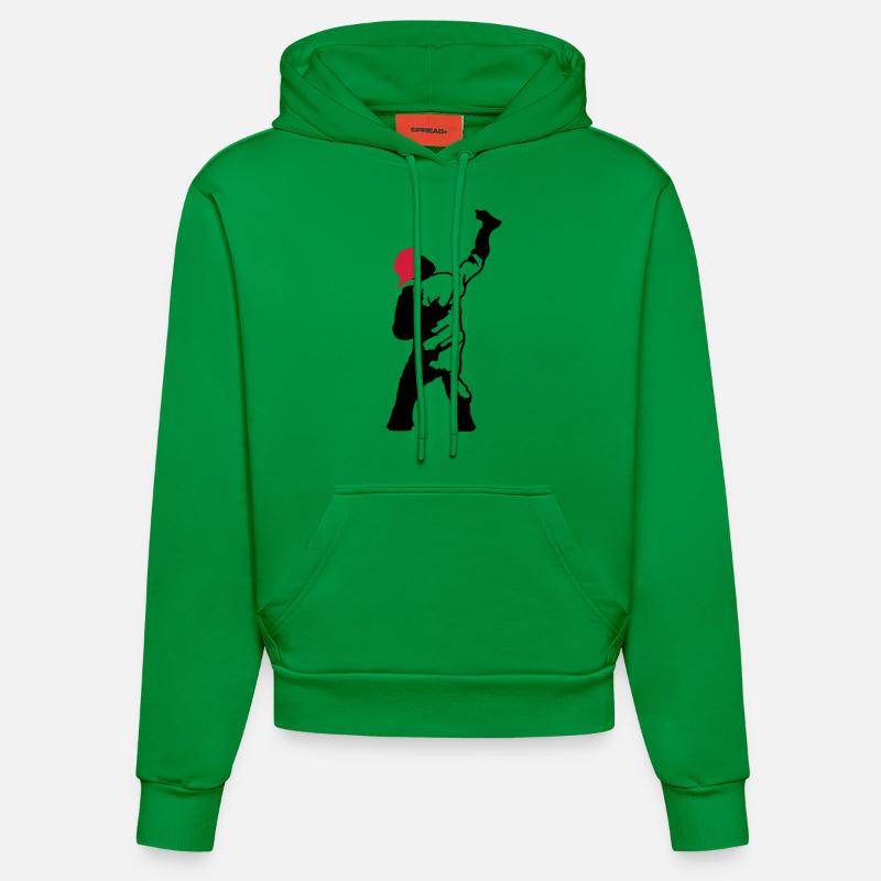 graffitis pulvérisateur - Sweat à capuche bio ajusté fabriqué en UE - City Green