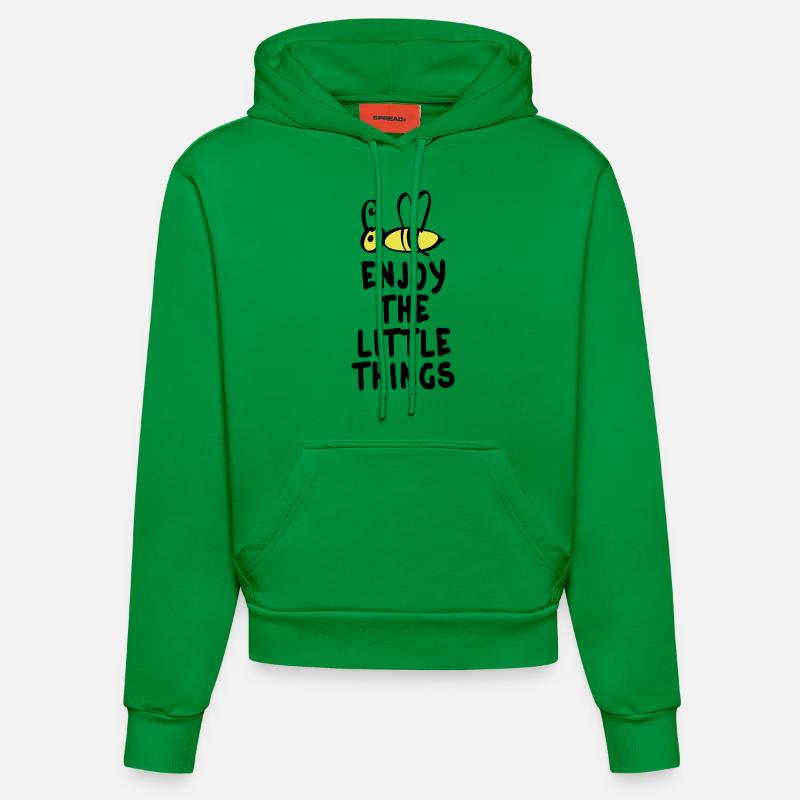 enjoy the little things 2c - Sweat à capuche bio ajusté fabriqué en UE - City Green