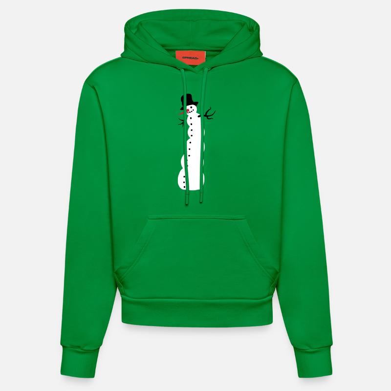 snowman - Sweat à capuche bio ajusté fabriqué en UE - City Green