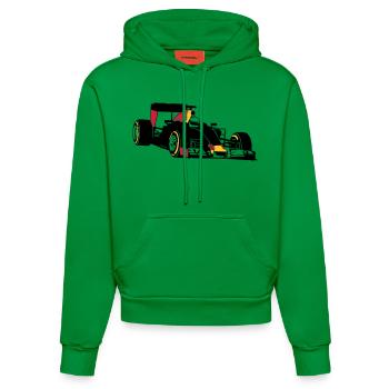 Formela One Racing - Organic Fitted Hoodie Made in EU - City Green - Vorne