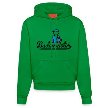 Lustige Geschenke für Bademeister - Organic Fitted Hoodie Made in EU - City Green - Vorne