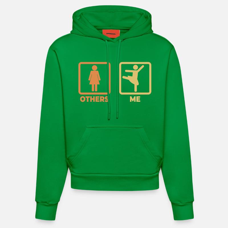Figurines de bâton de ballet - Sweat à capuche bio ajusté fabriqué en UE - City Green