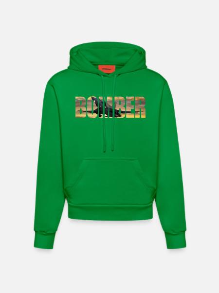 Bomber Tu-22 M3 - Organic Fitted Hoodie Made in EU - City Green