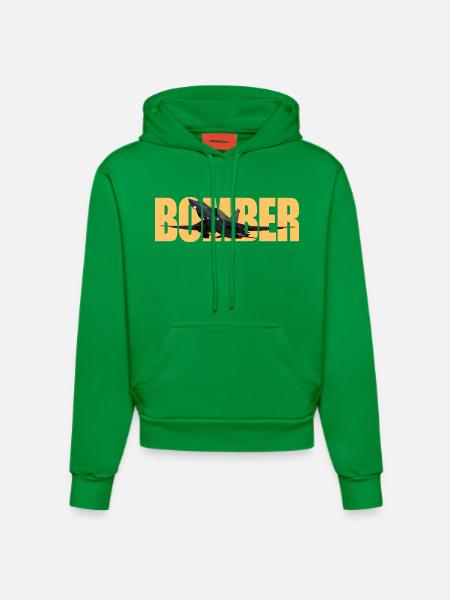 Bomber Tu-22 M3 - Organic Fitted Hoodie Made in EU - City Green
