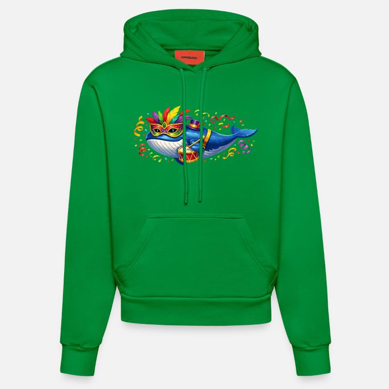Cadeau du Carnaval de Karnewal - Sweat à capuche bio ajusté fabriqué en UE - City Green