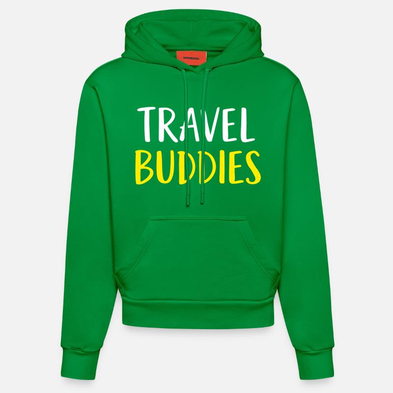 Compagnons de voyage - Sweat à capuche bio ajusté fabriqué en UE - City Green