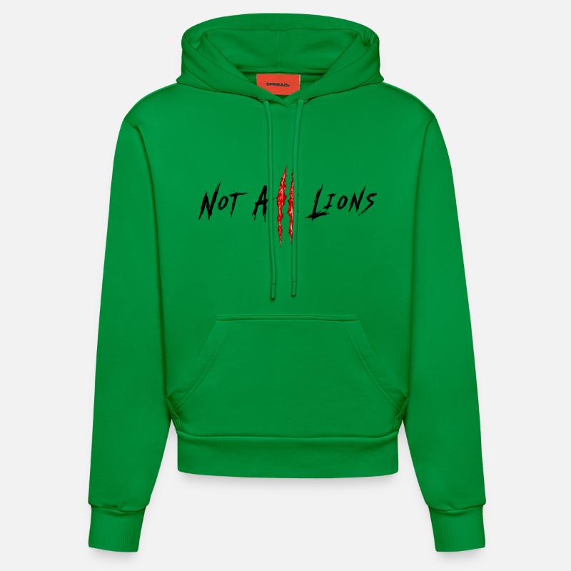 Tous les Lions ne sont pas... - Sweat à capuche bio ajusté fabriqué en UE - City Green