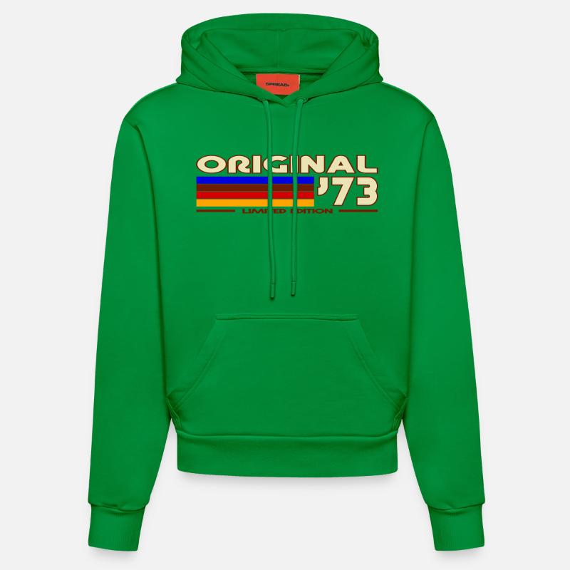 1973 - Sweat à capuche bio ajusté fabriqué en UE - City Green