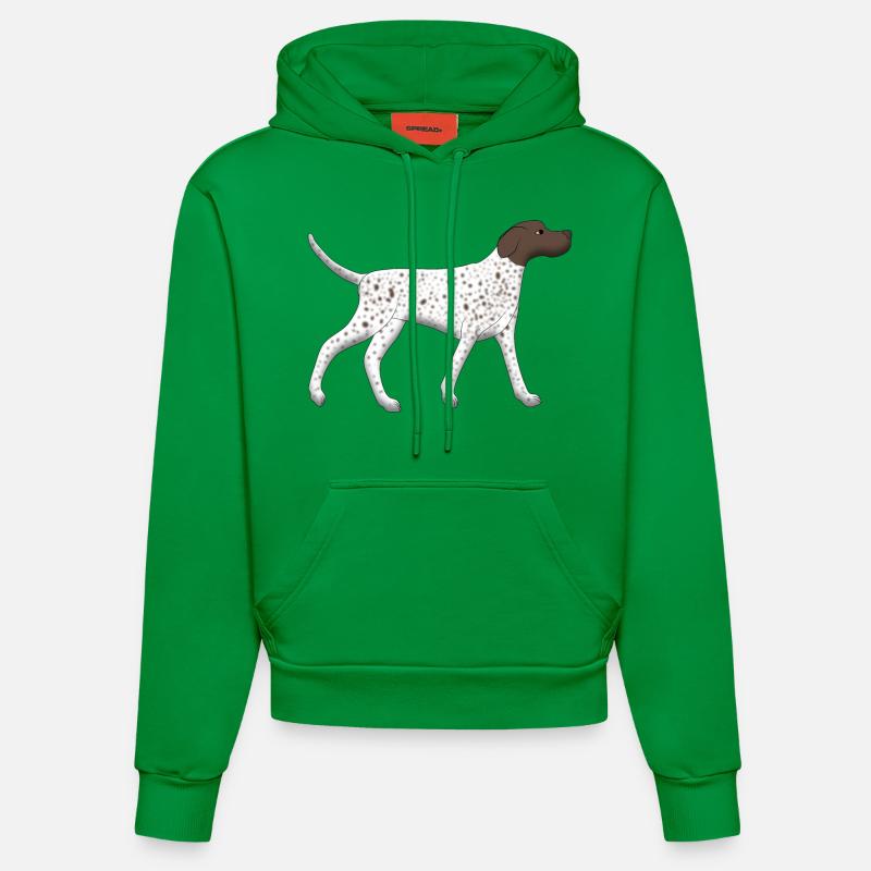 Pointers run - Sweat à capuche bio ajusté fabriqué en UE - City Green