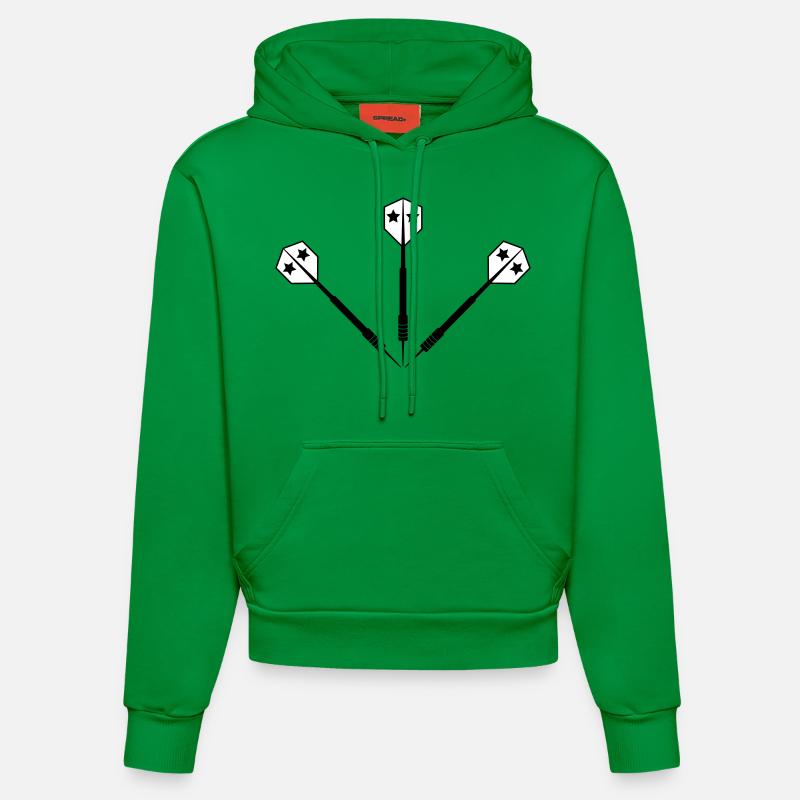 Fléchettes Dart 2c fléchettes - Sweat à capuche bio ajusté fabriqué en UE - City Green
