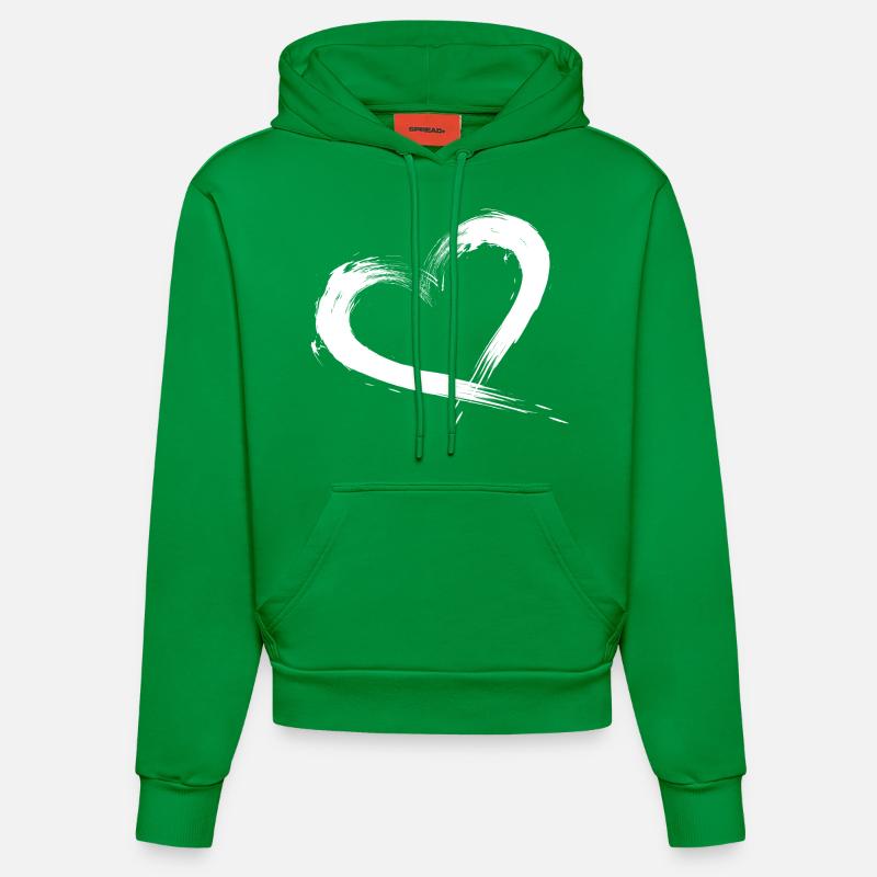 Coeur - Sweat à capuche bio ajusté fabriqué en UE - City Green