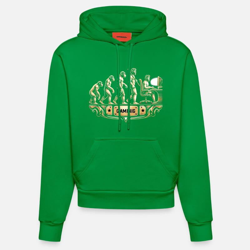 Évolution du rétro du jeu - Sweat à capuche bio ajusté fabriqué en UE - City Green