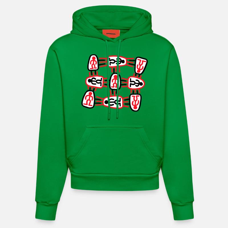 omineddos # 01 - Sweat à capuche bio ajusté fabriqué en UE - City Green
