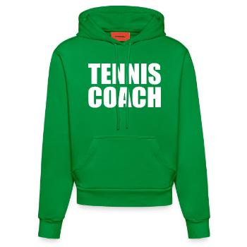 Tennis coach - Organic Fitted Hoodie Made in EU - City Green - Vorne