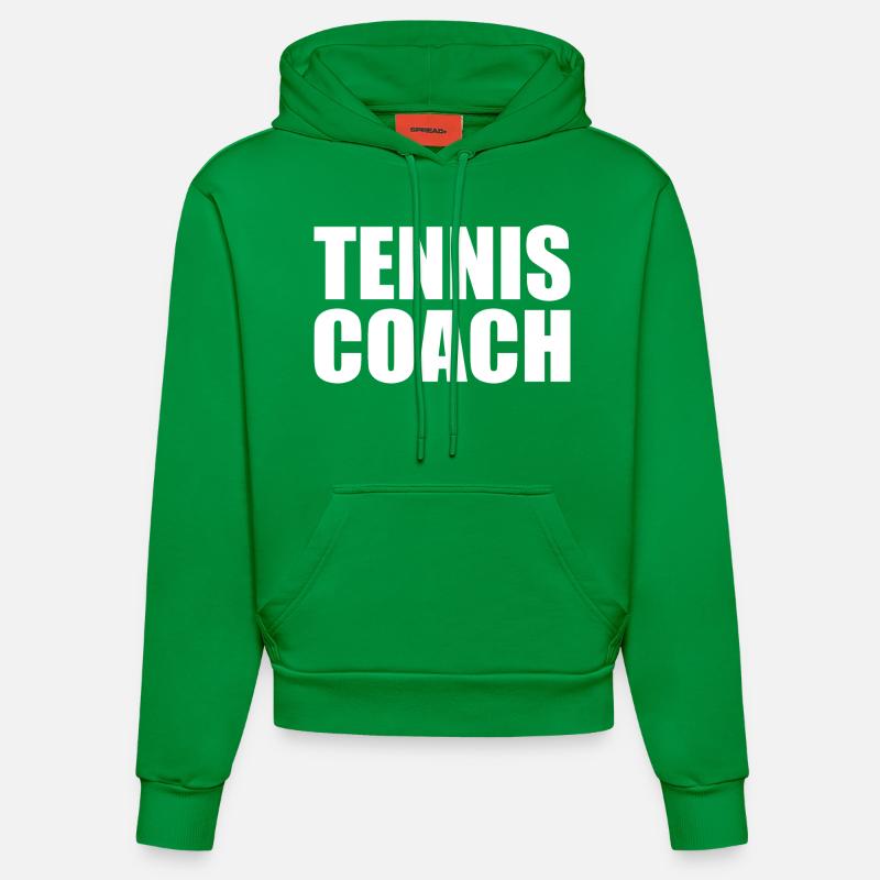 Tennis coach - Sweat à capuche bio ajusté fabriqué en UE - City Green
