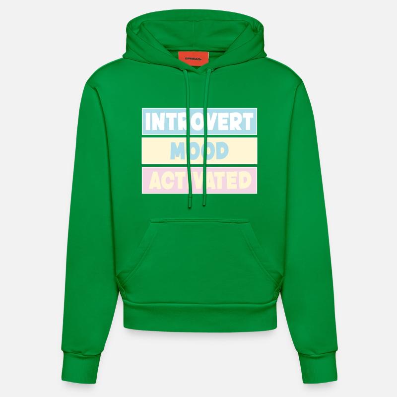 introverti - Sweat à capuche bio ajusté fabriqué en UE - City Green