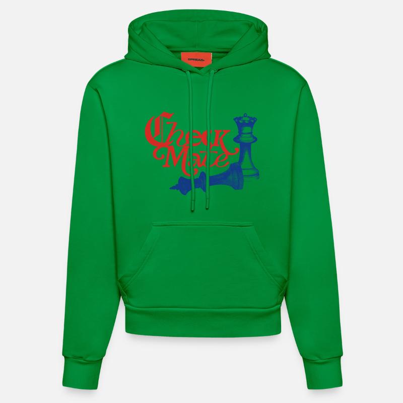 Déclaration de Check Mate - Sweat à capuche bio ajusté fabriqué en UE - City Green