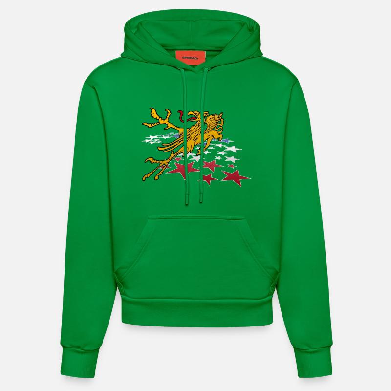 Rostocker Greif 3D - Sweat à capuche bio ajusté fabriqué en UE - City Green
