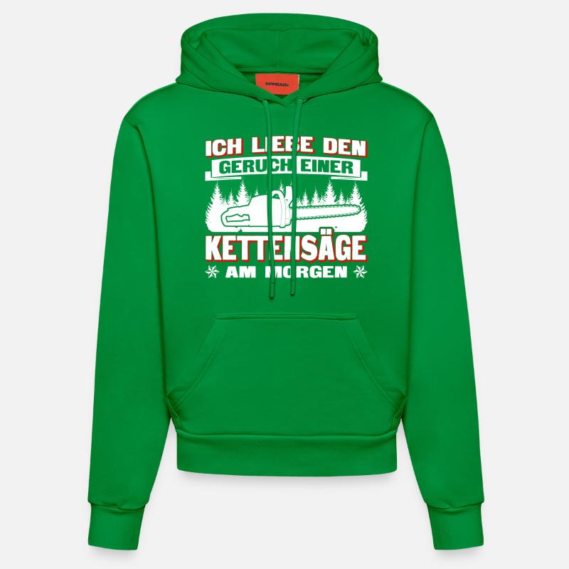 Tronçonneuse à odeur - Sweat à capuche bio ajusté fabriqué en UE - City Green