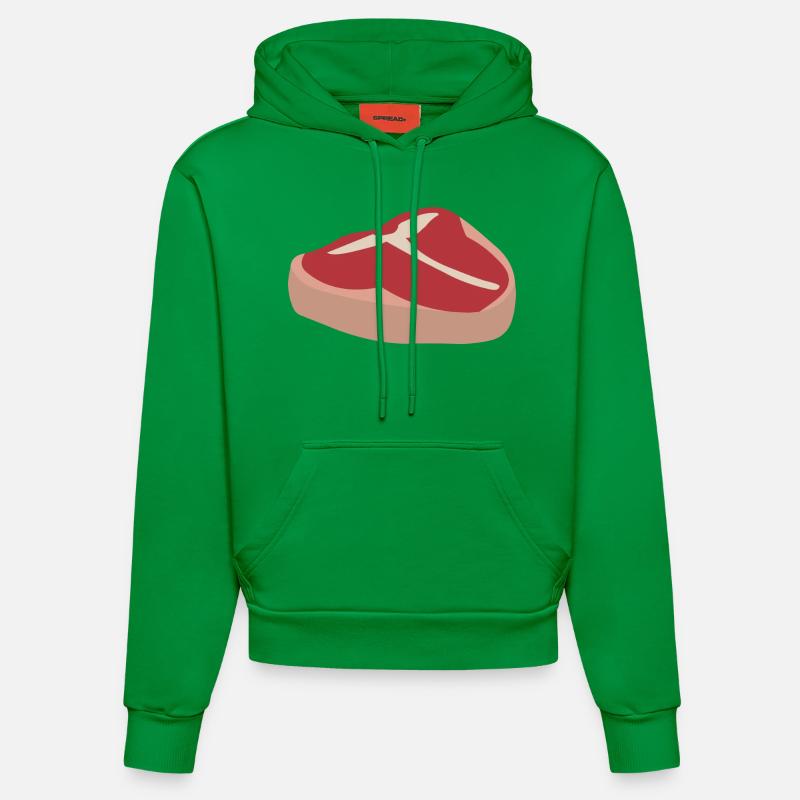 Saftiges Fleisch - Sweat à capuche bio ajusté fabriqué en UE - City Green