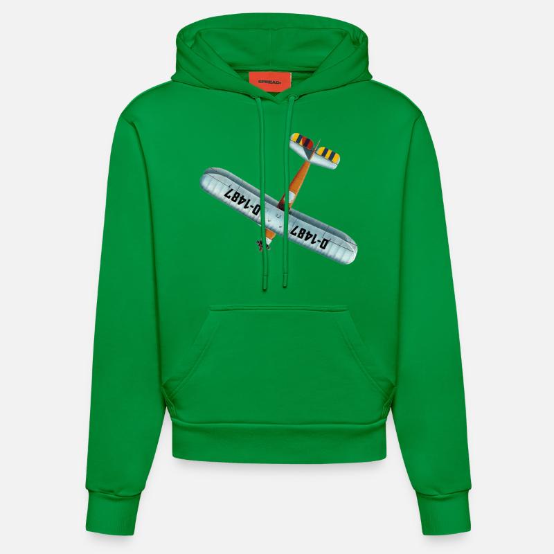 Udet Flieger 02 - Sweat à capuche bio ajusté fabriqué en UE - City Green