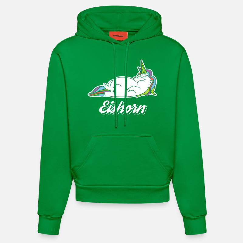 iceHorn - Sweat à capuche bio ajusté fabriqué en UE - City Green
