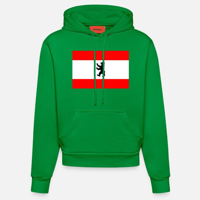 Berlin - Sweat à capuche bio ajusté fabriqué en UE - City Green