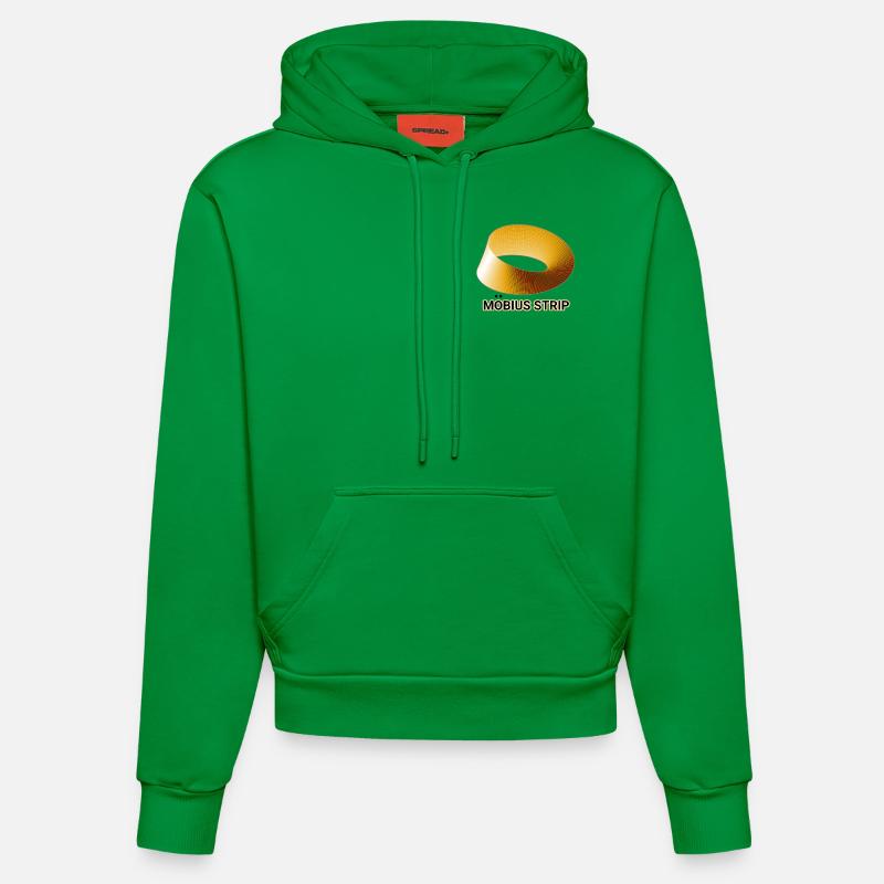 Ruban de Möbius Doré - Sweat à capuche bio ajusté fabriqué en UE - City Green