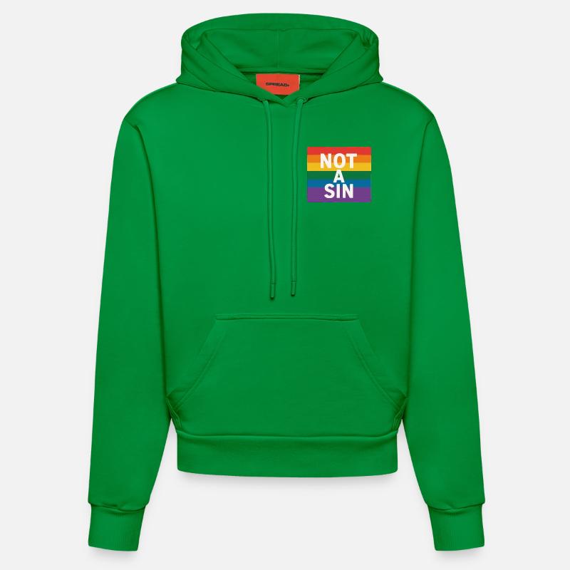Pas un péché - Sweat à capuche bio ajusté fabriqué en UE - City Green