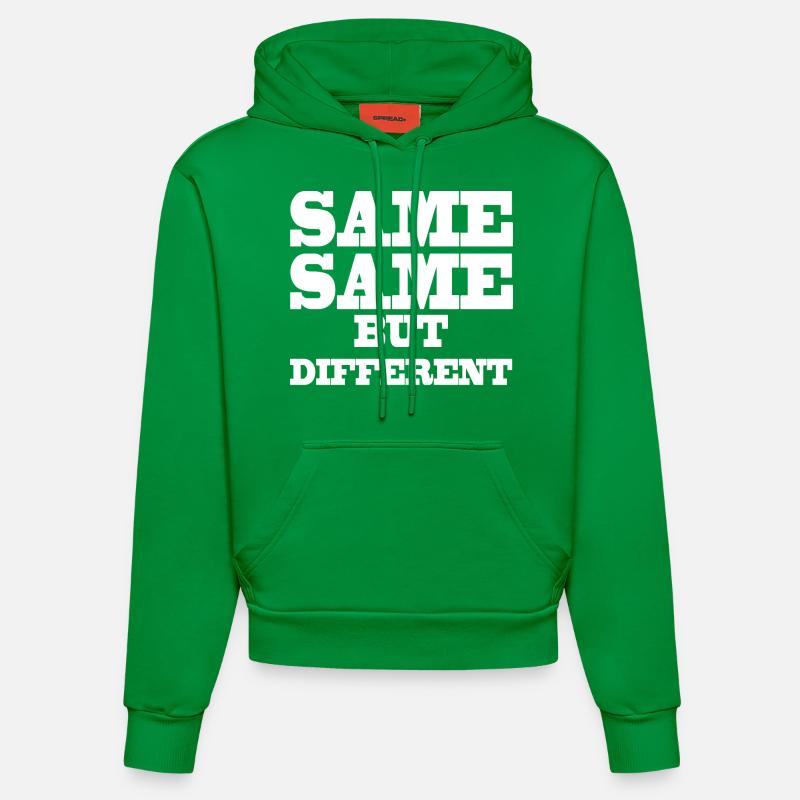Same Same but Different - Sweat à capuche bio ajusté fabriqué en UE - City Green