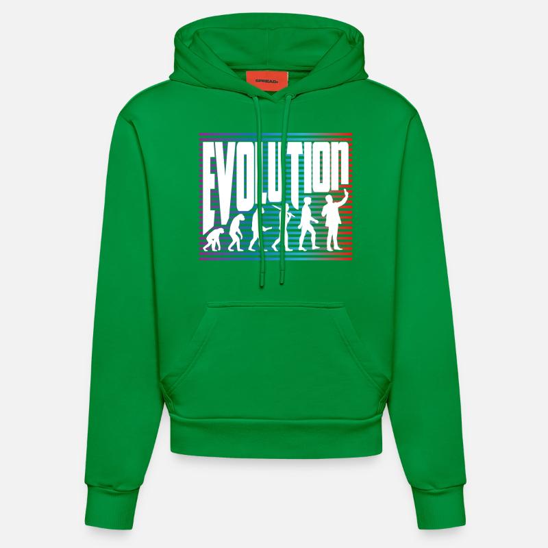 évolution - Sweat à capuche bio ajusté fabriqué en UE - City Green