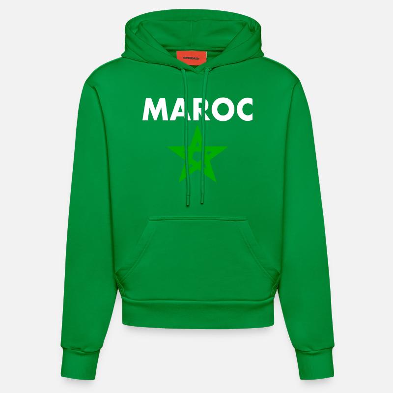 Maroc - Sweat à capuche bio ajusté fabriqué en UE - City Green